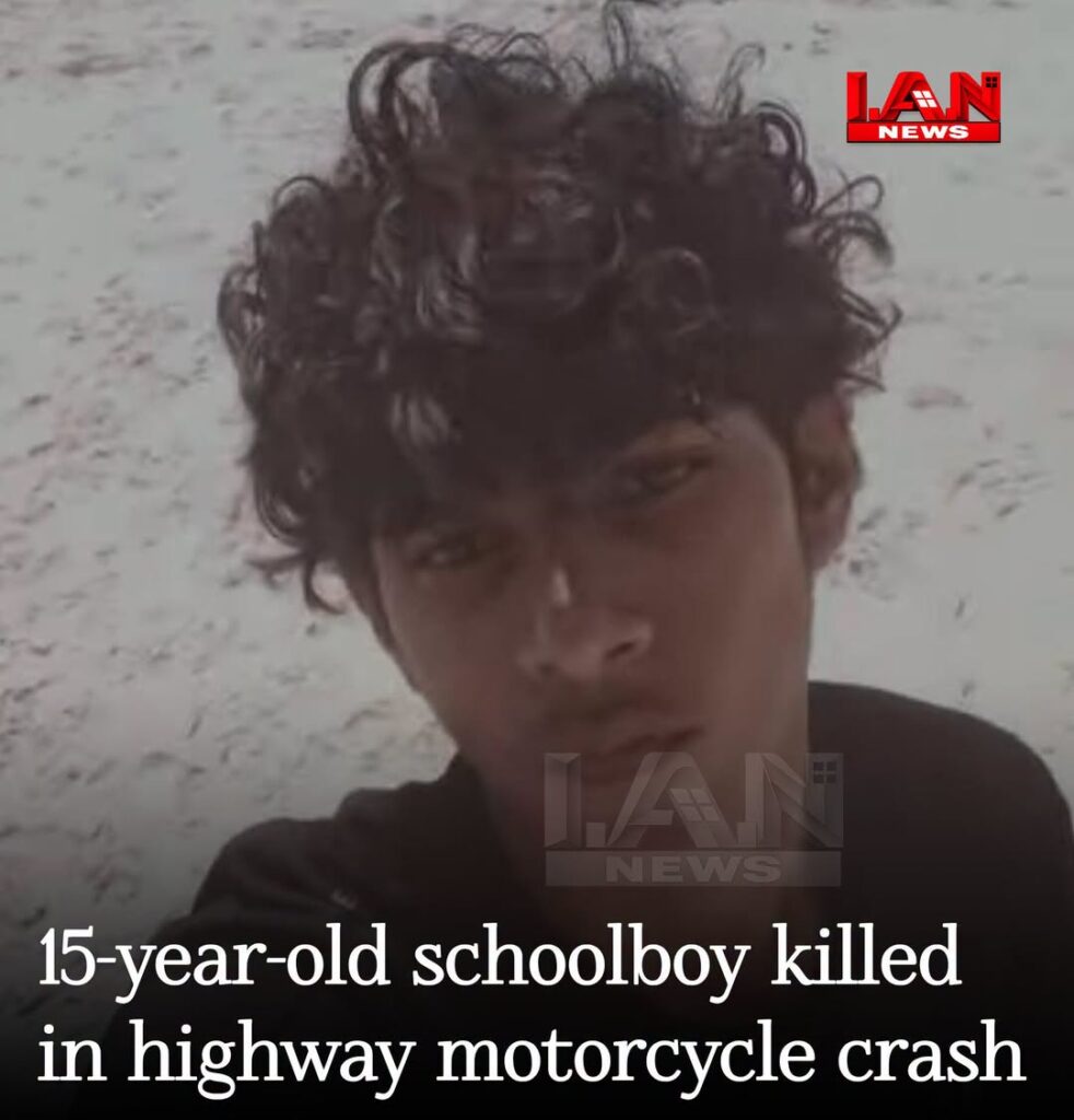 Idris Hosein Obituary, Death: CIC Form Three Student Killed in Motorcycle Crash on Churchill-Roosevelt Highway